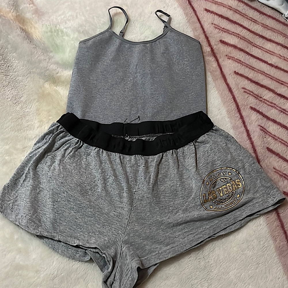 Las Vegas pajama set with shorts and tank top